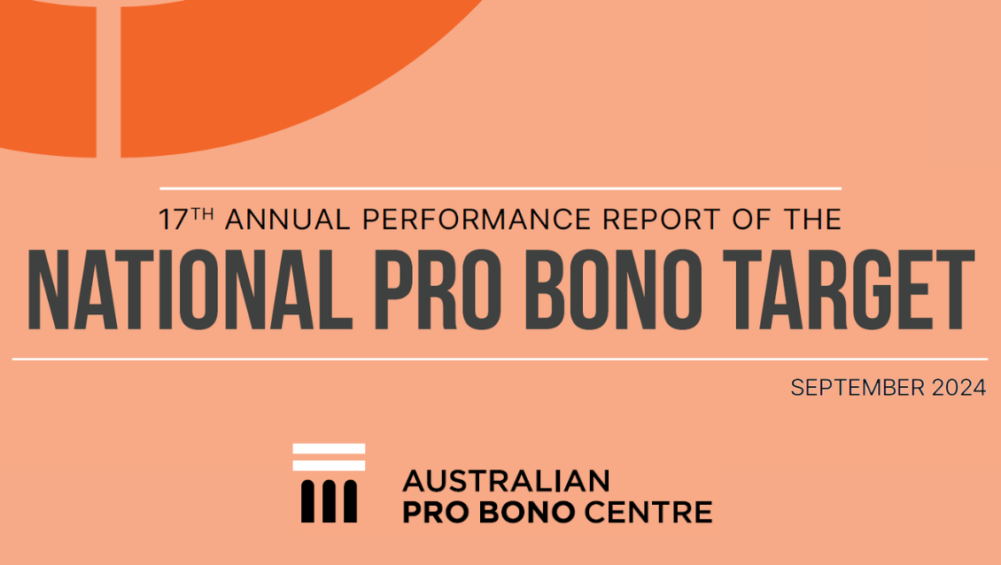 17th Performance Report of the National Pro Bono Target